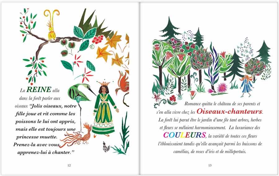 La princesse muette p.12 and 13 of La Princesse Muette, Claire Fresson